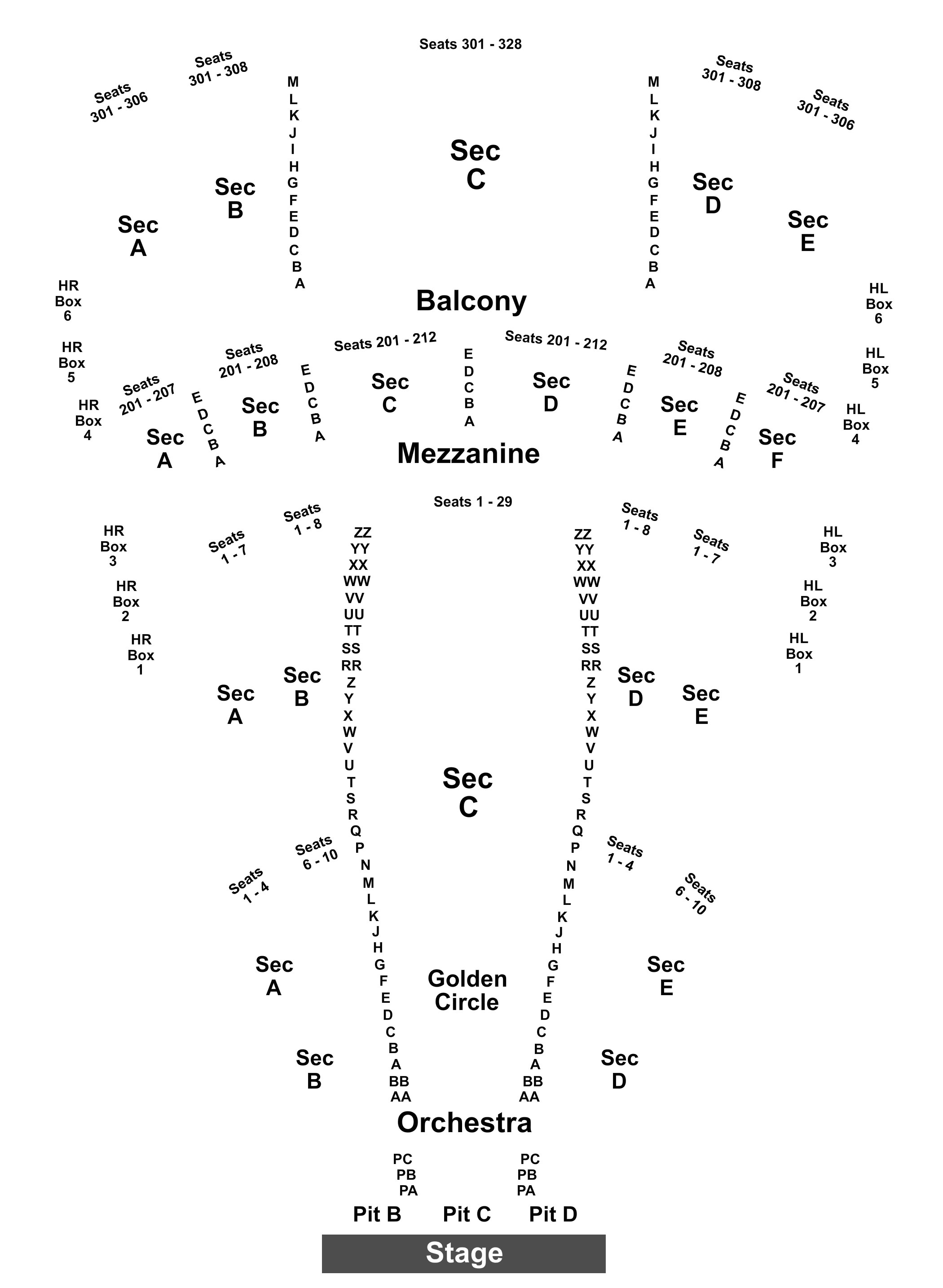 Buell Theatre Denver Co Seating Chart