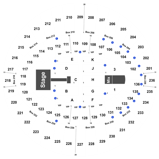 The Forum Los Angeles Seating Chart