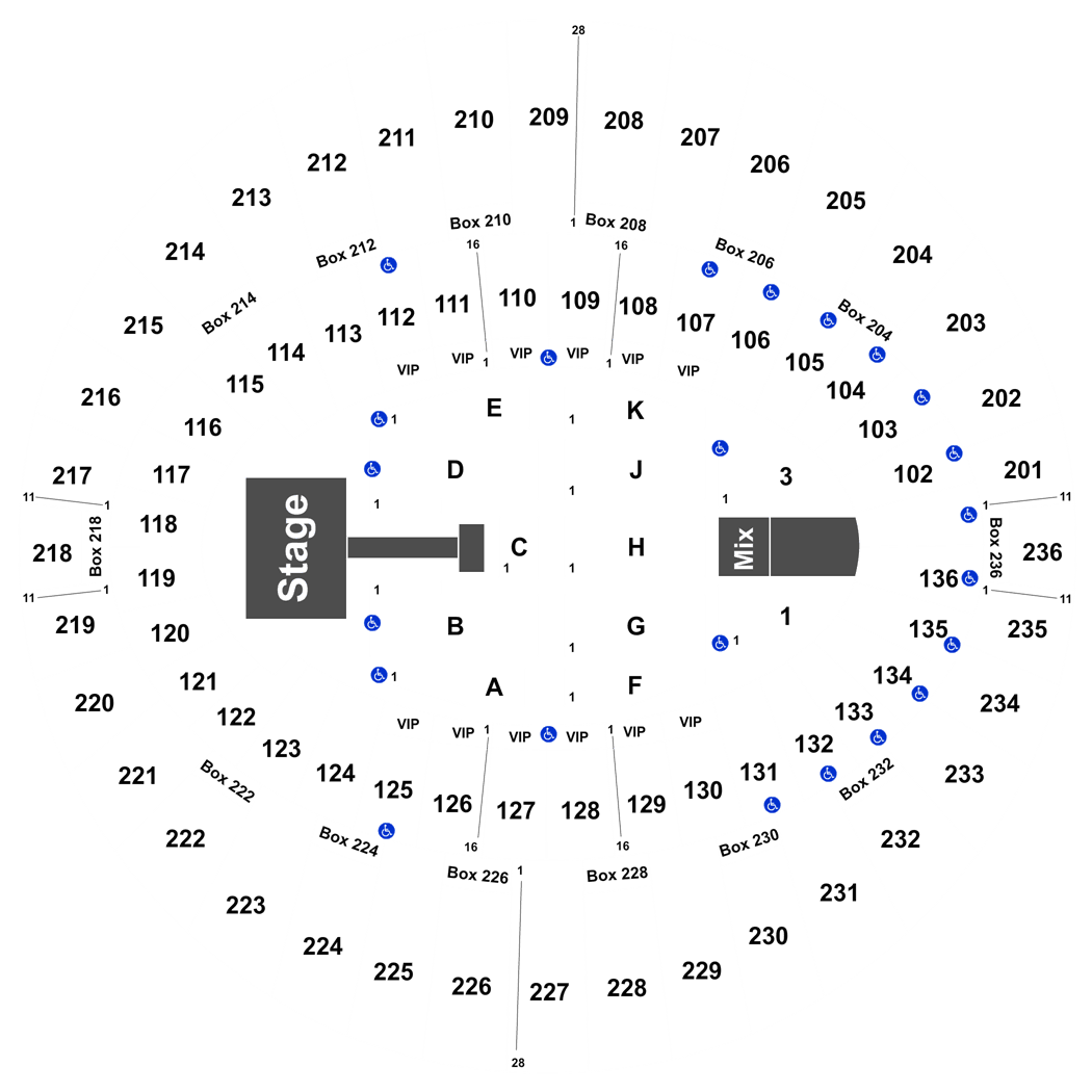 Ozuna Forum Seating Chart