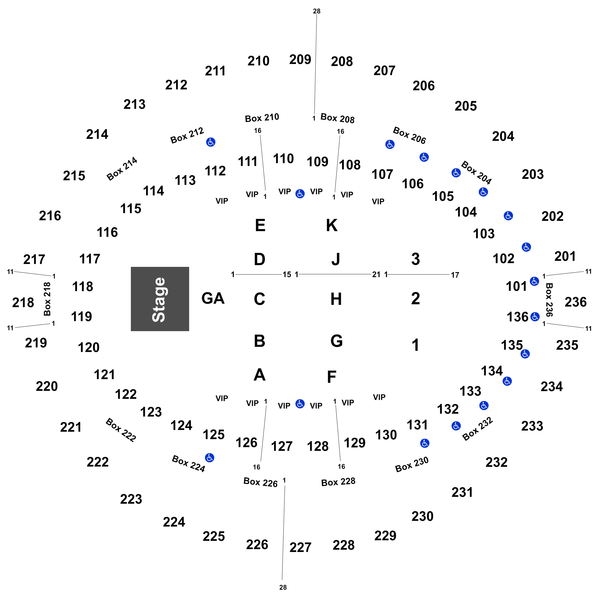 The Forum Seating Chart Inglewood Ca