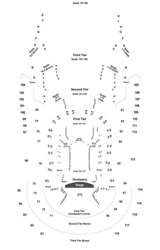 Verizon Hall Kimmel Center Seating Chart