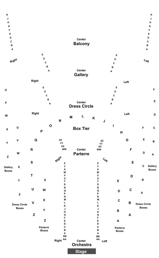 Seating Charts  The Smith Center Las Vegas