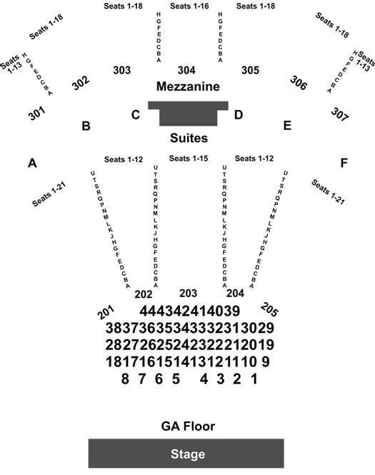 The Venue At Horseshoe Casino Hammond In Seating Chart