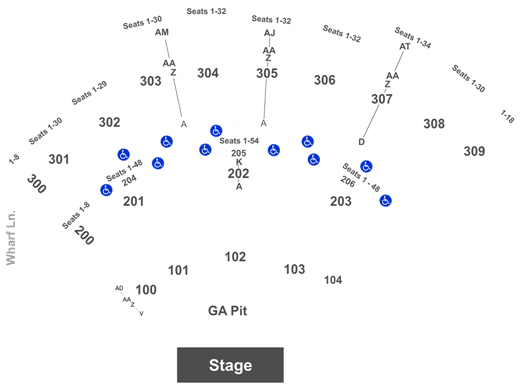 The Wharf Amphitheatre Seating Chart
