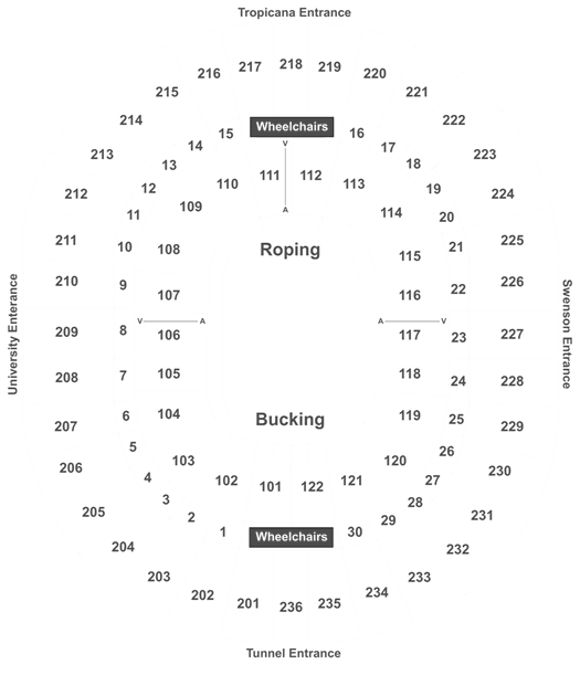 Thomas And Mack Center Rodeo Seating Chart