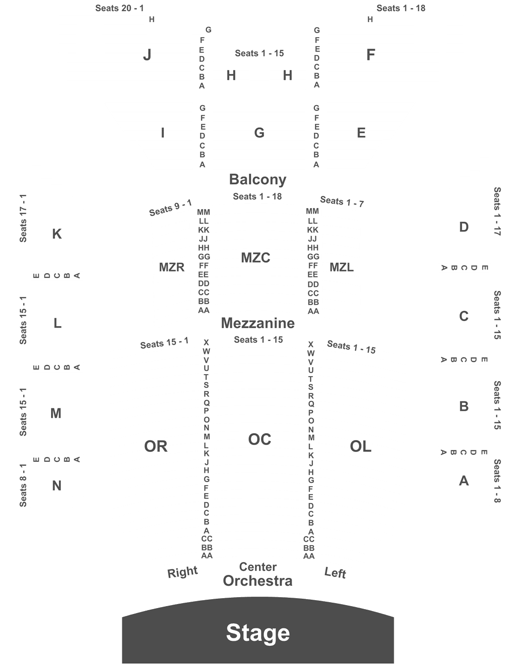 Thomas Wolfe Seating Chart