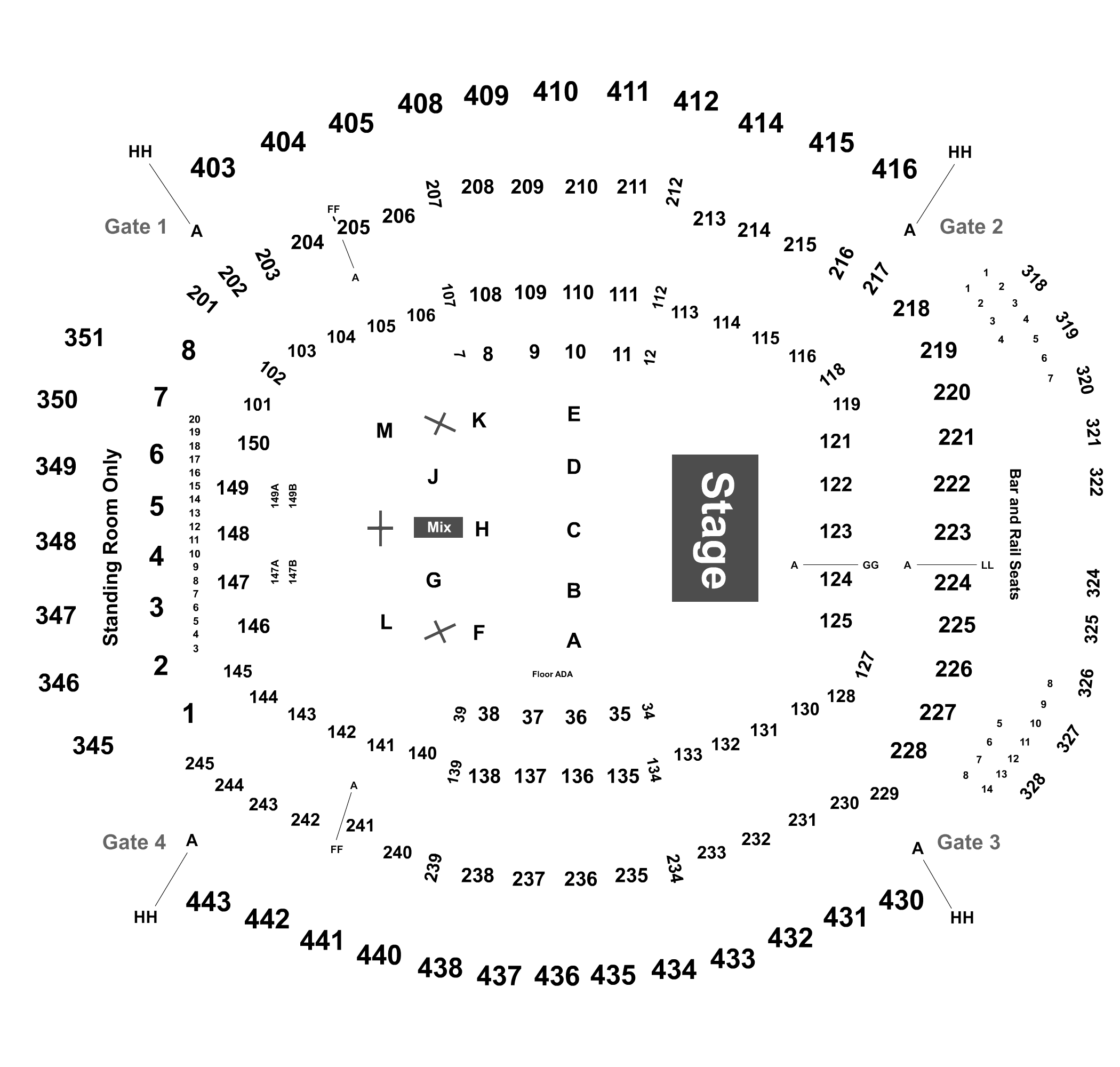 Breakdown Of The TIAA Bank Field Seating Chart