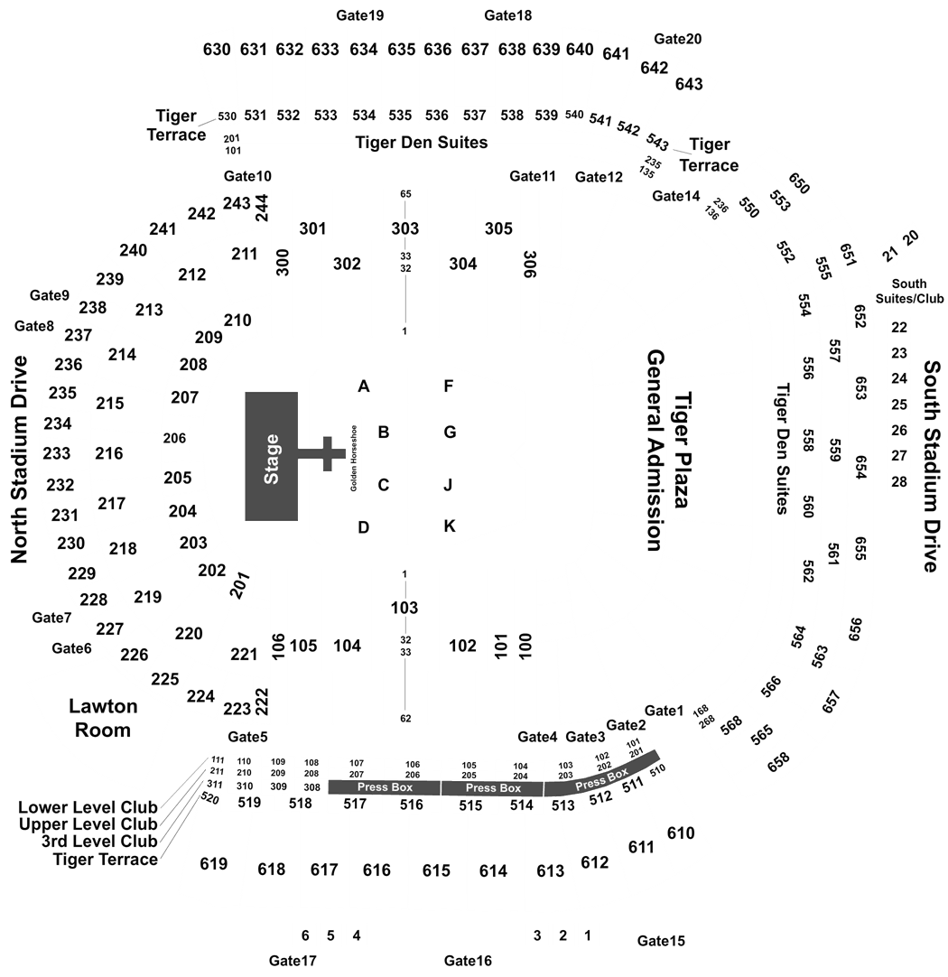 Seating Chart For Bayou Country Superfest