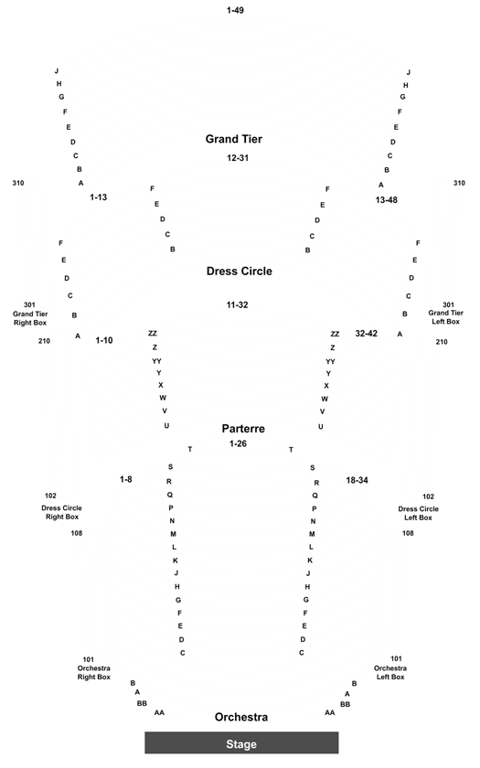 Touhill Performing Arts Center Seating Chart