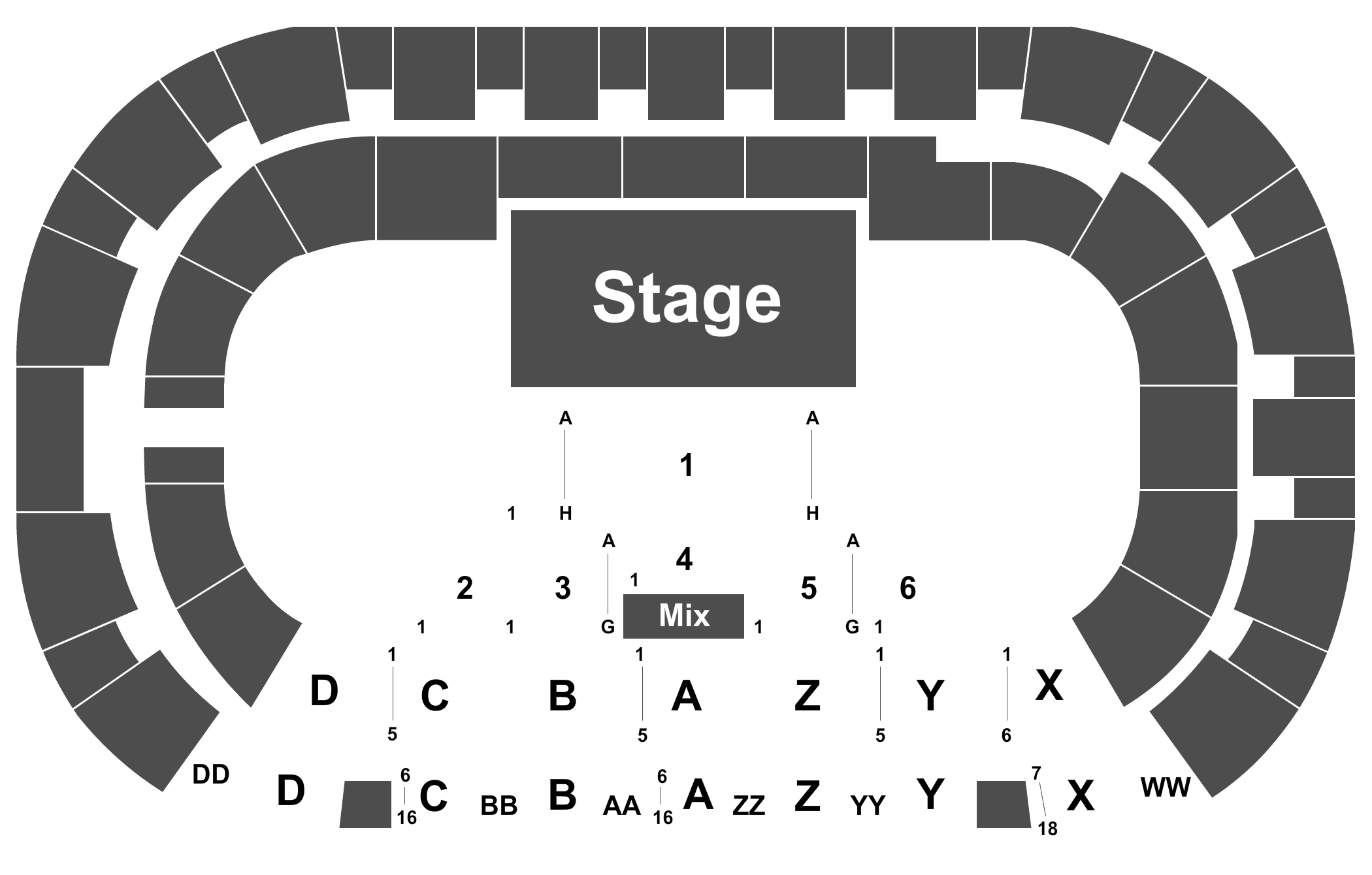 Kennewick Toyota Center Seat Layout