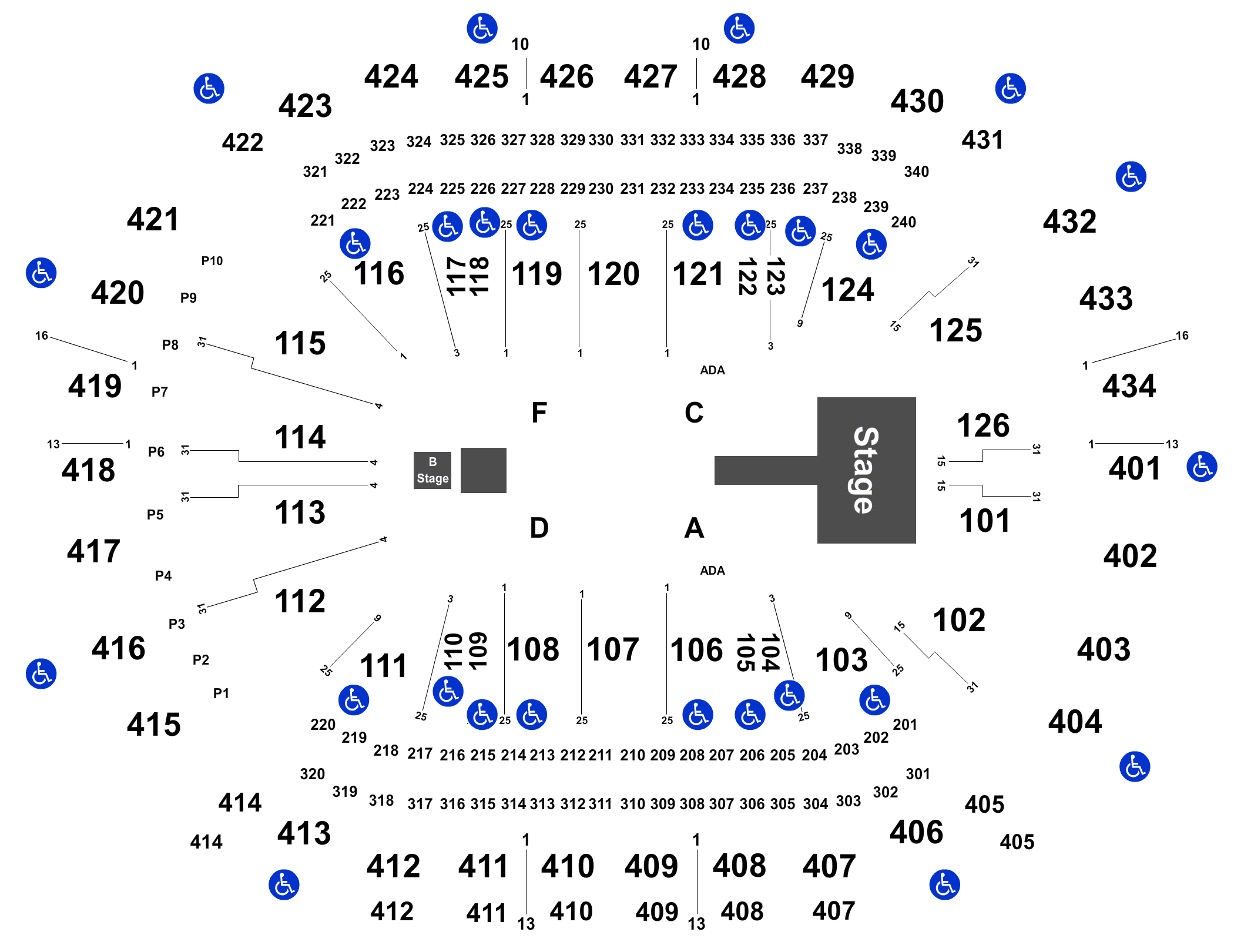 Learn 104+ about toyota center map seating latest - in.daotaonec