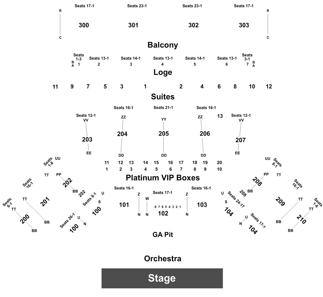 Wallingford Oakdale Theatre Seating Chart