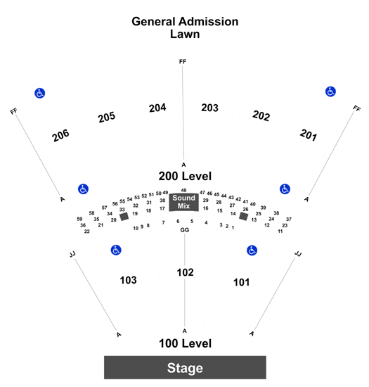 Toyota Pavilion At Montage Mountain Virtual Seating Chart