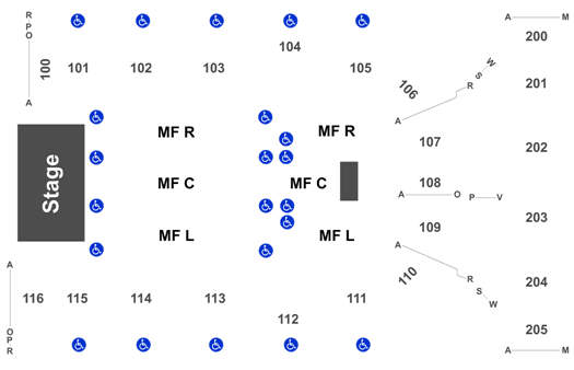 Tyson Event Center Seating Chart Wwe