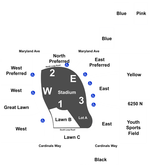 Arizona Cardinals Parking Map 2022 Arizona Cardinals Parking Season Tickets (Includes Parking Pass To All  Regular Season Home Games) Tickets Sat, Sep 10, 2022 Tba At State Farm  Stadium Parking Lots In Glendale, Az