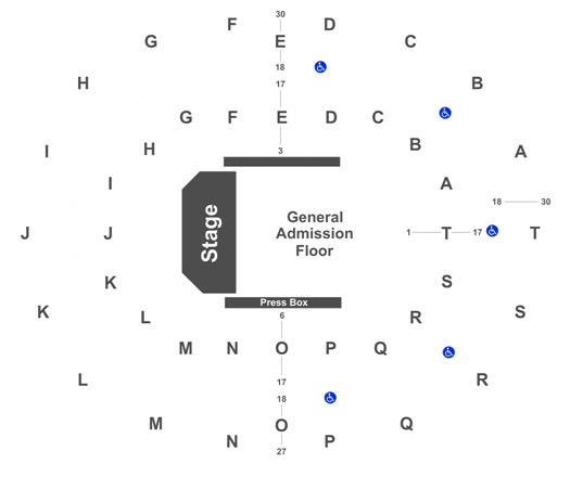 New Orleans Lakefront Arena Seating Chart