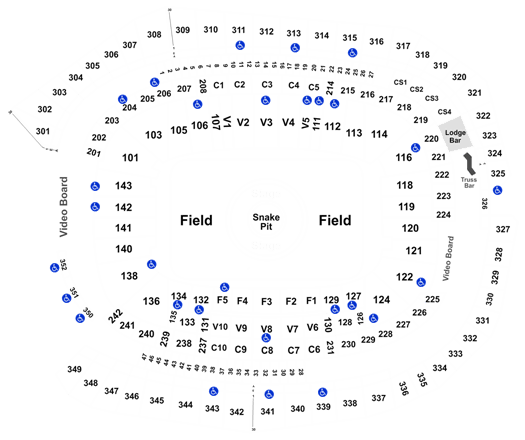 U.S. Bank Stadium Seating Chart 