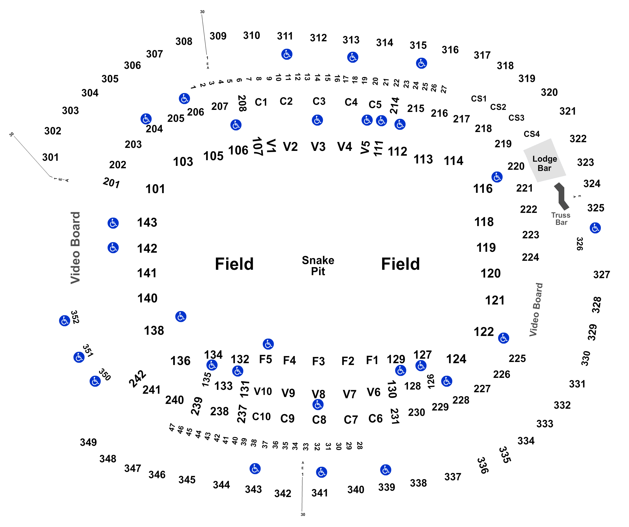 U.S. Bank Stadium Seating Chart and Map