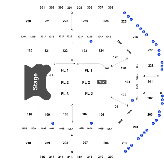 Van Andel Floor Seating Chart