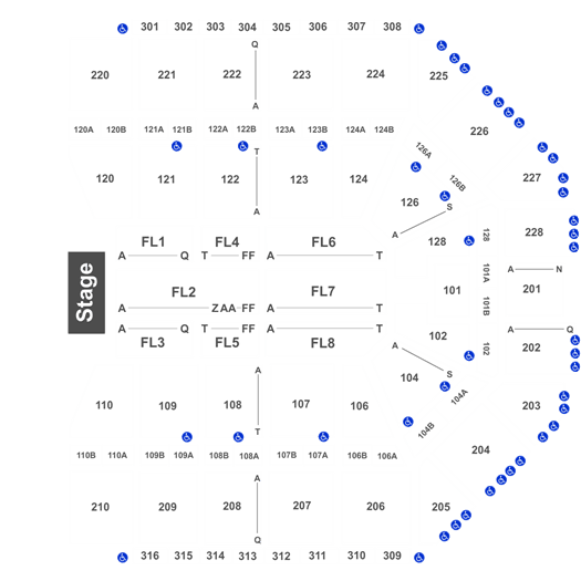 Van Andel Seating Chart By Row