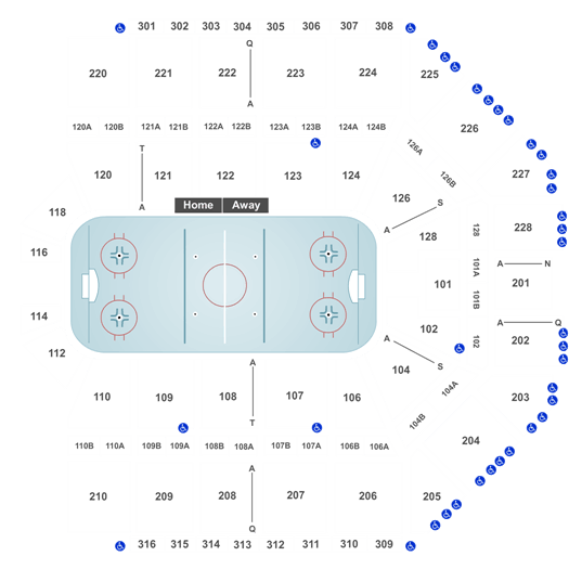 Belleville Senators Arena Seating Chart