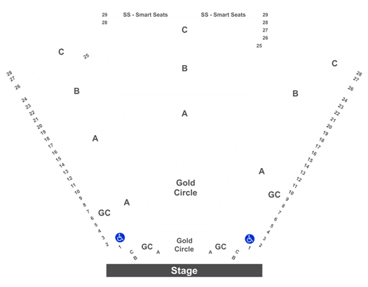Van Wezel Seating Chart With Seat Numbers