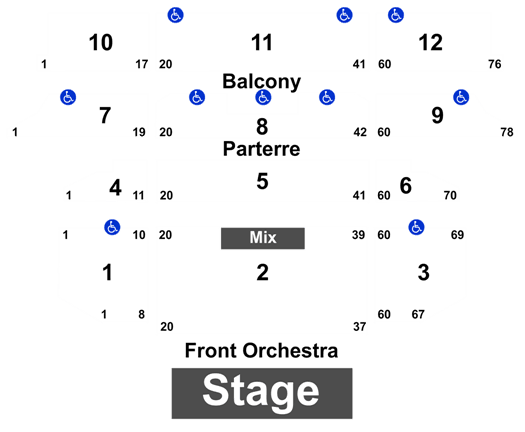 The Venetian Theatre Seating Chart