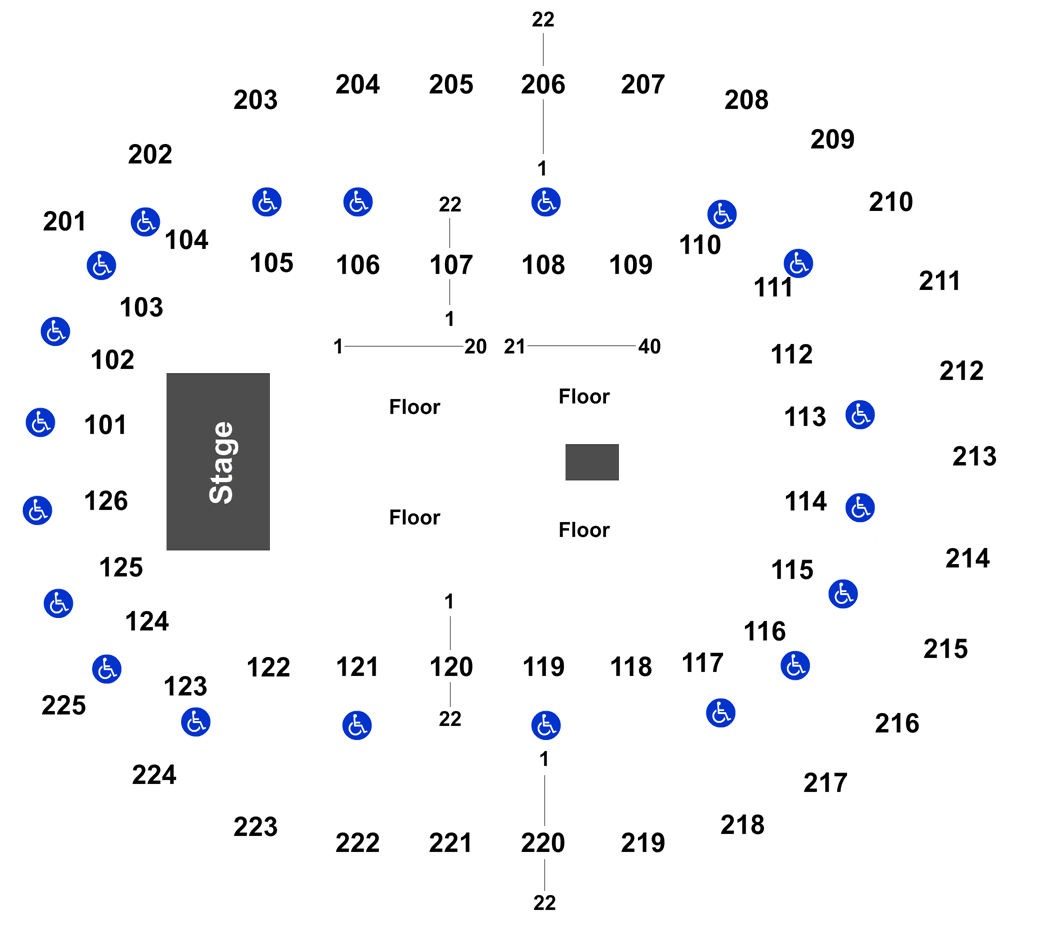 Verizon Arena Interactive Seating Chart