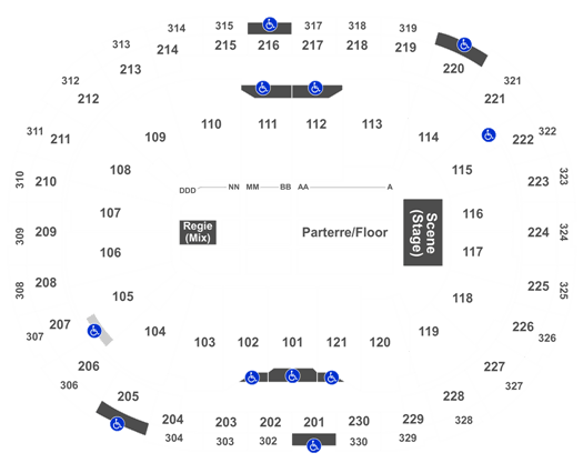 Centre Videotron Concert Seating Chart
