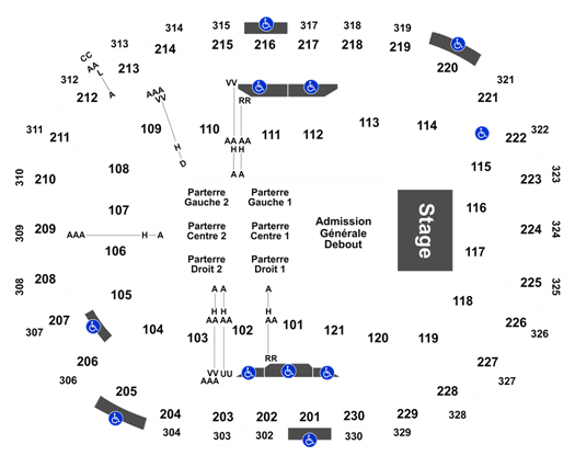 Centre Videotron Concert Seating Chart