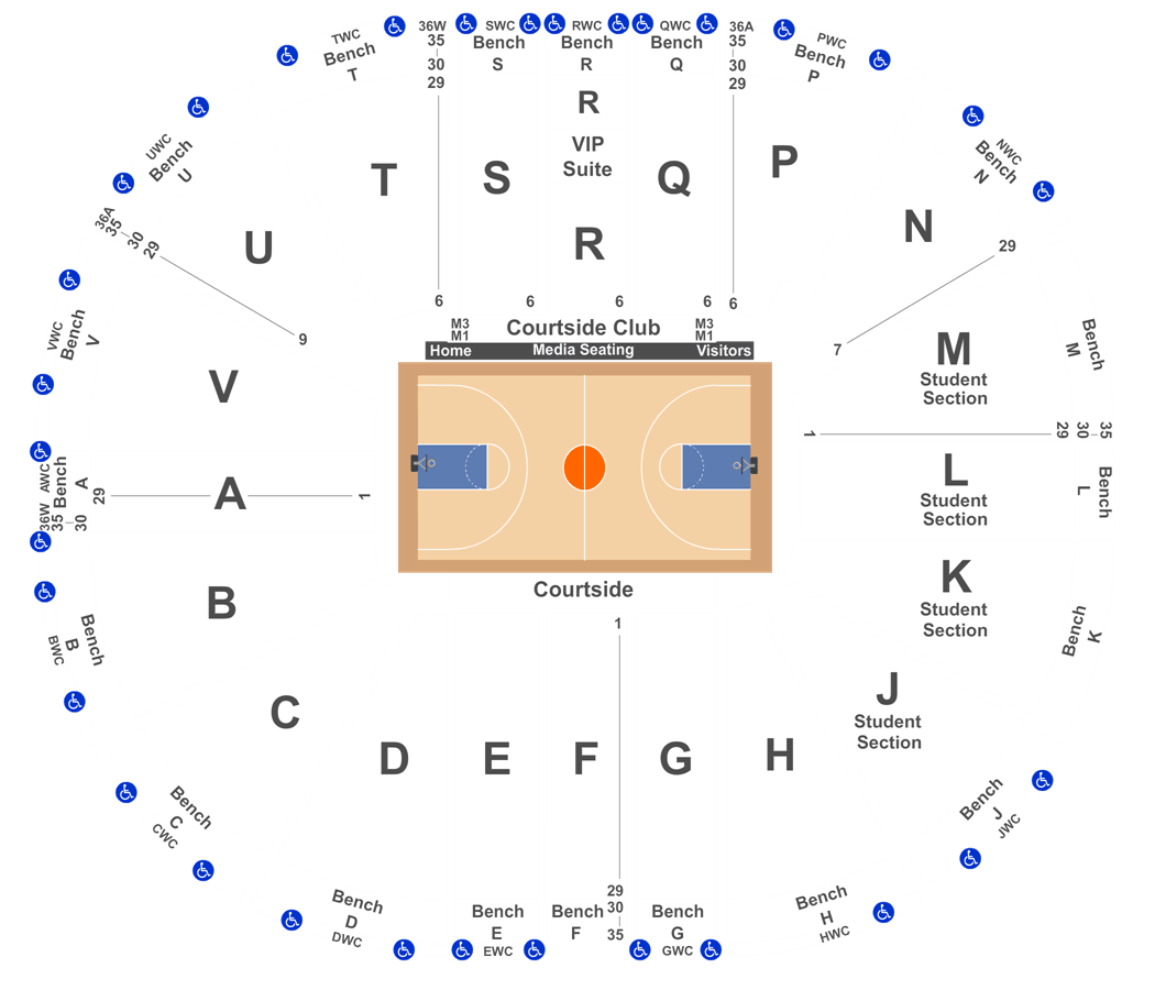 Viejas Seating Chart