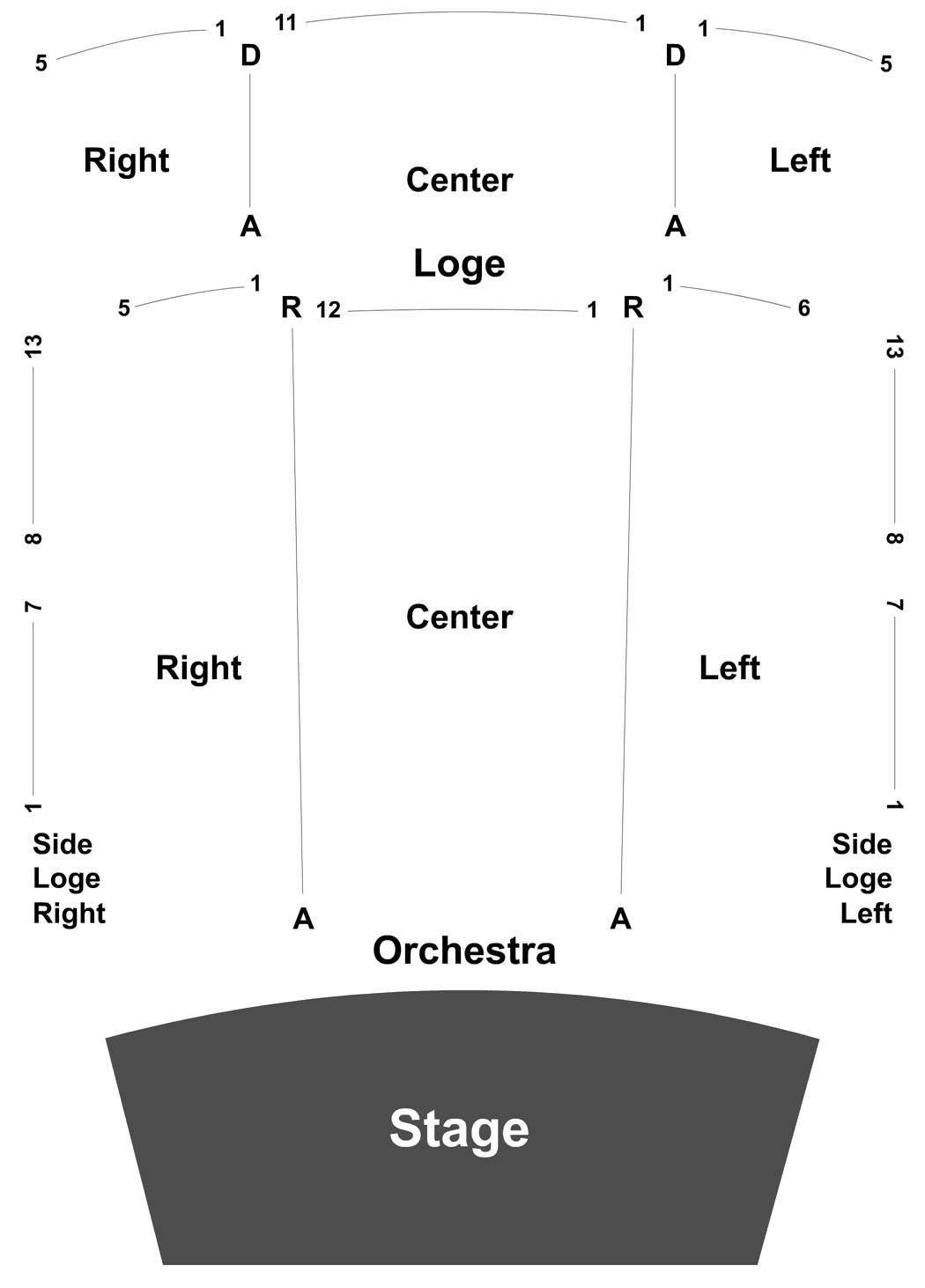 Vogel Hall Seating Chart