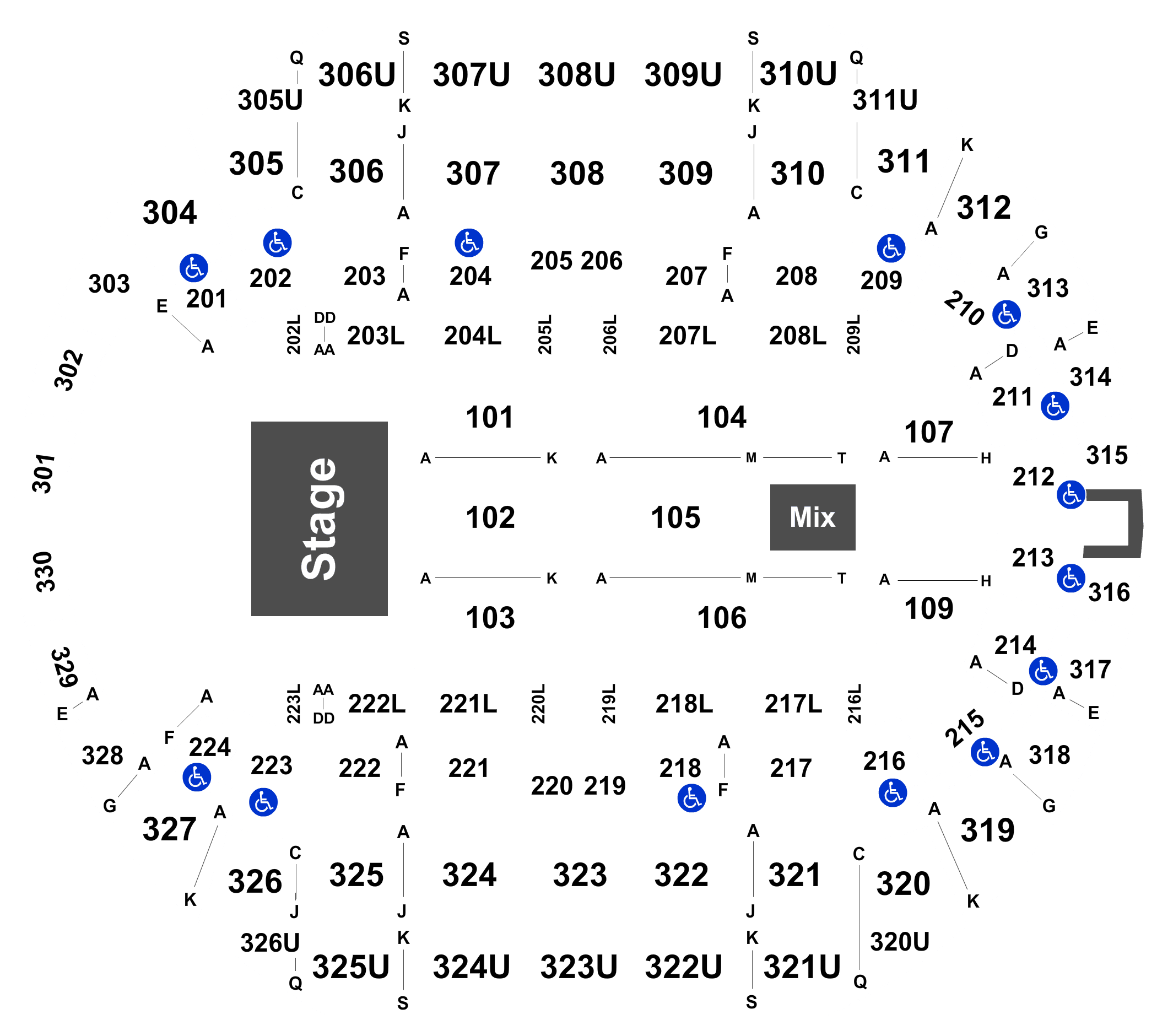Plano De Asientos Del Teatro Huntsville Seating Charts At Broadway