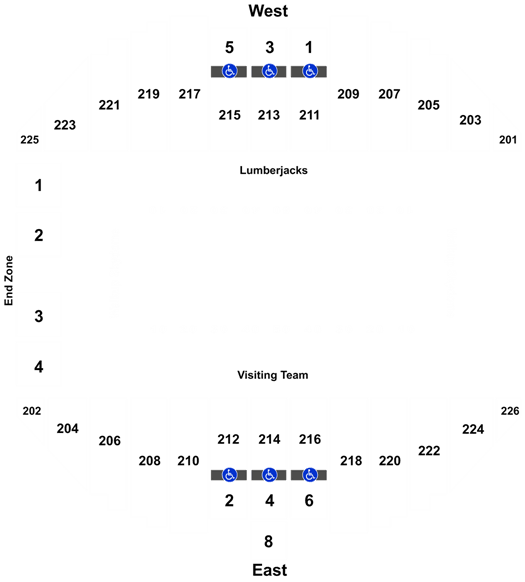 Skydome Seating Chart Football
