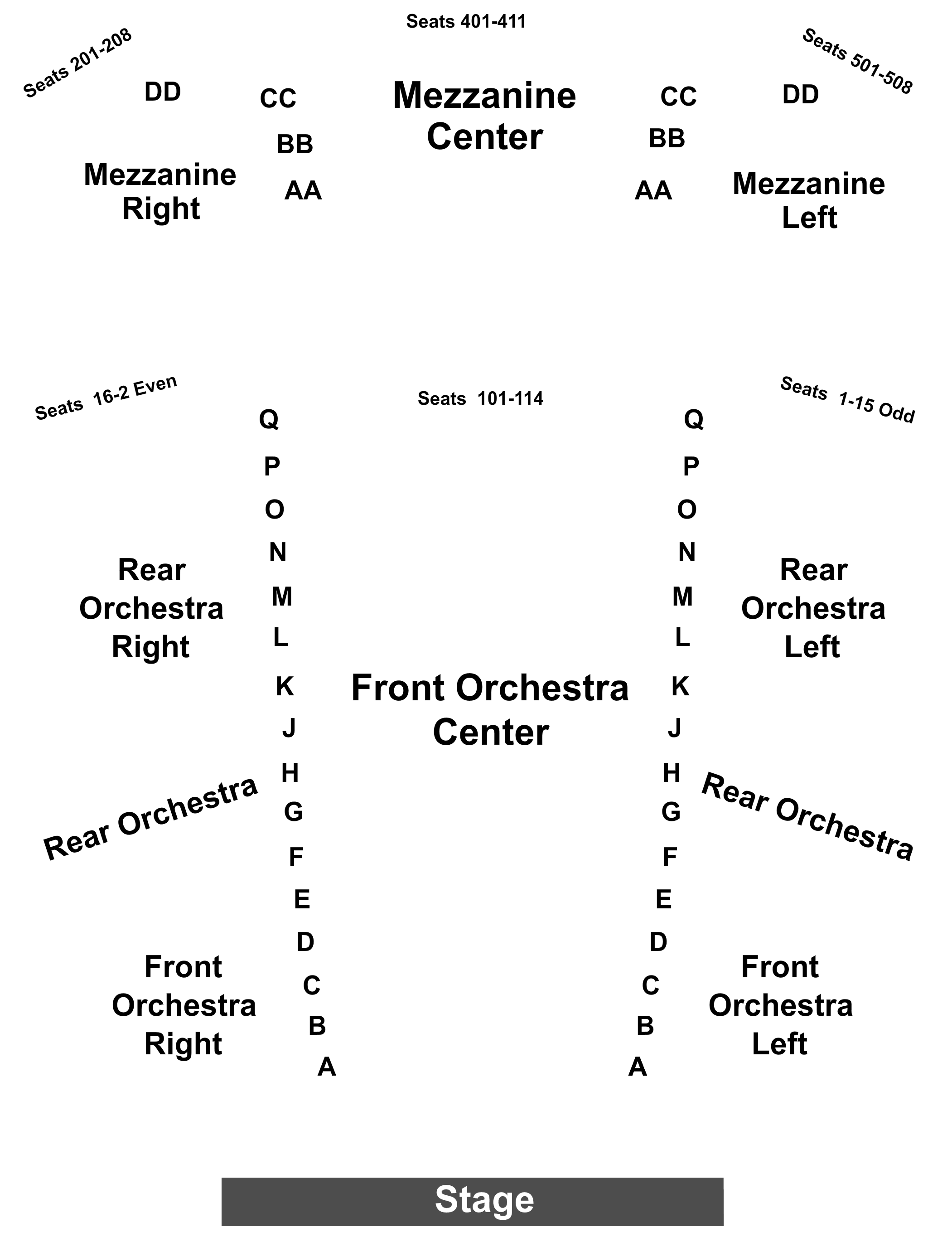 Annenberg Center Seating Chart