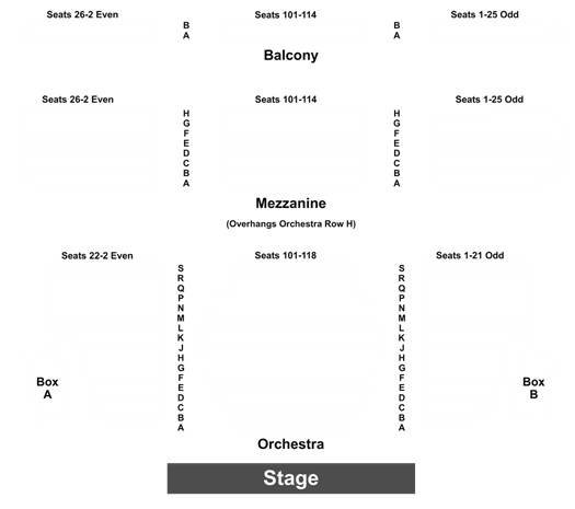Walter Kerr Seating Chart With Seat Numbers
