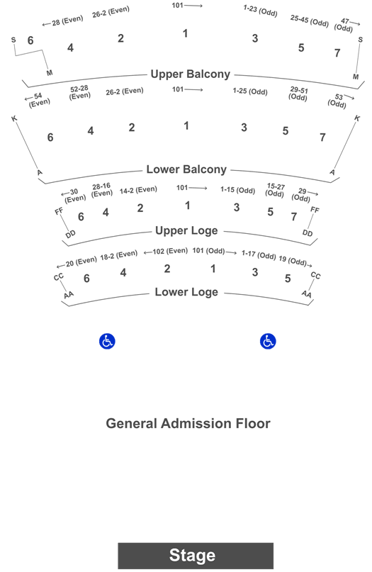Warfield Interactive Seating Chart