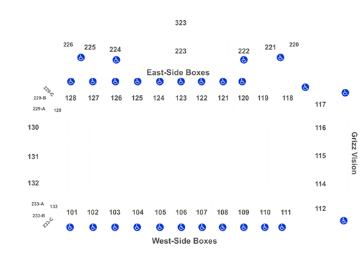Washington Grizzly Stadium Seating Chart