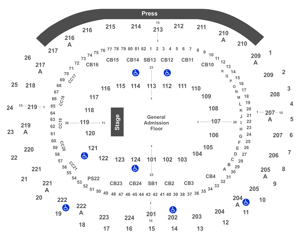 Wells Fargo Center Seating Chart Radiohead