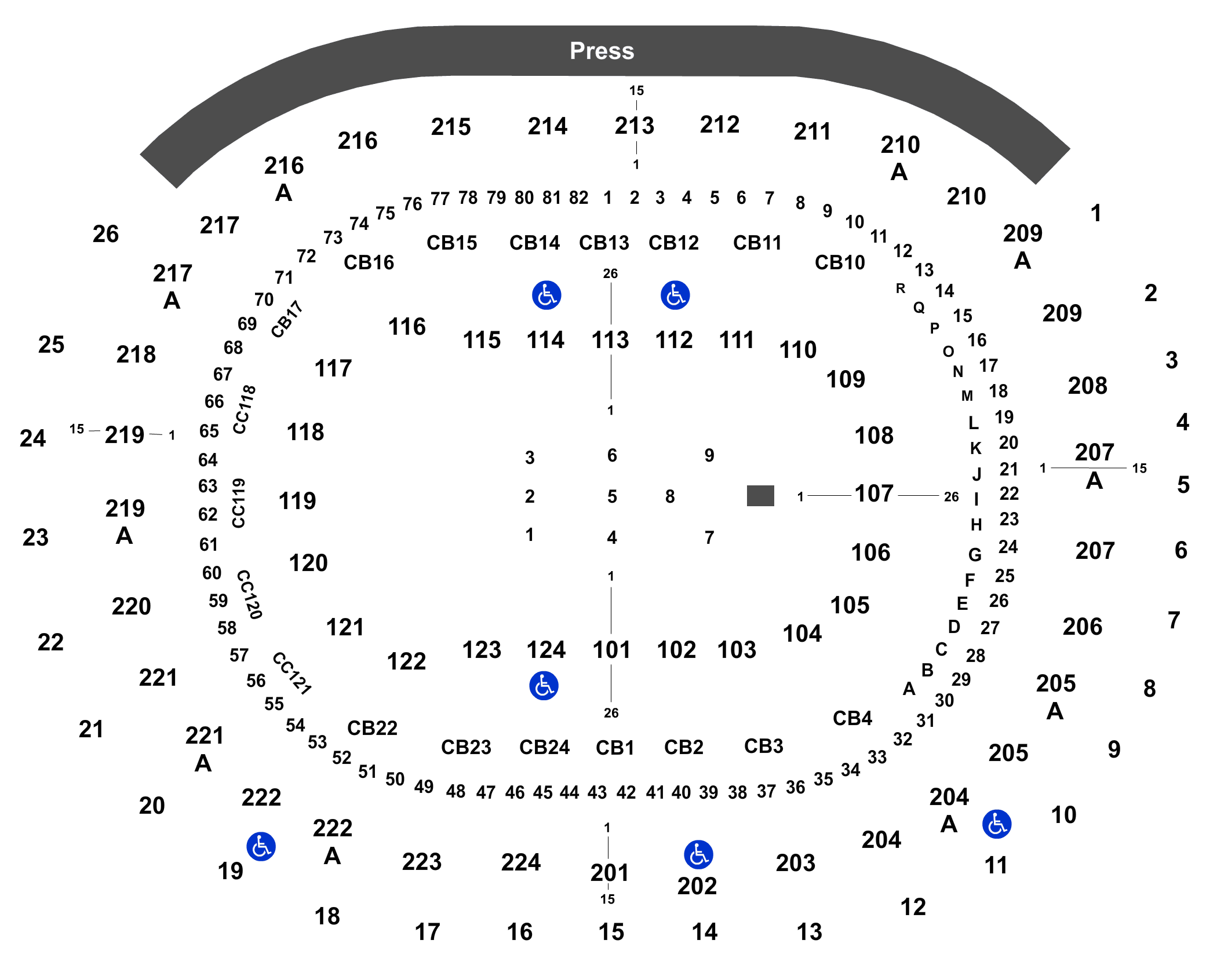 Wells Fargo Center Seating Chart + Rows, Seats and Club Seats