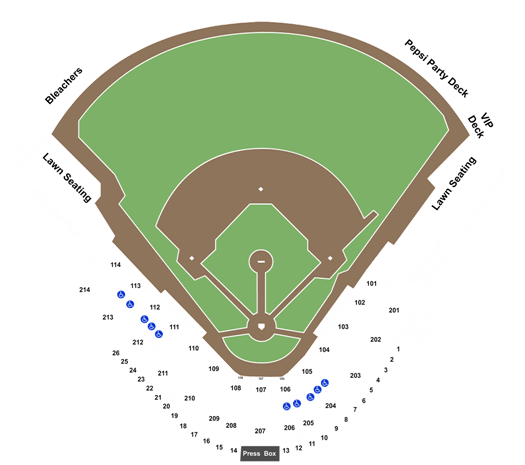 Lexington Legends Ballpark Seating Chart