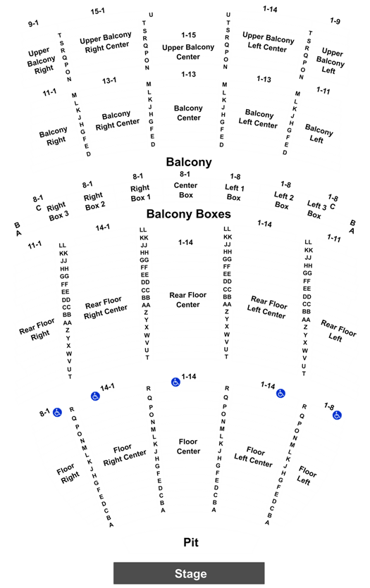 Unt Auditorium Seating Chart