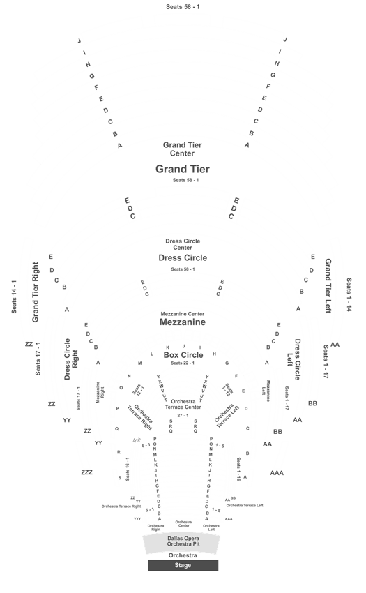 Texas Ballet Theater Seating Chart