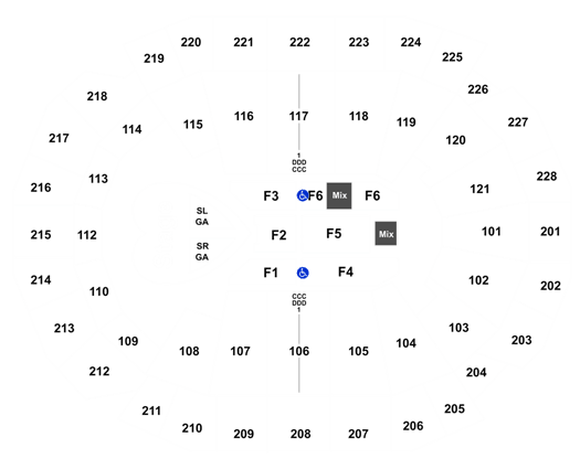 Fiserv Seating Chart Concert