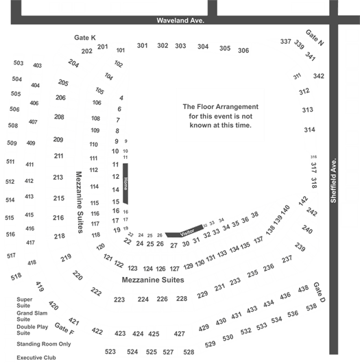 Green Day Wrigley Field Seating Chart