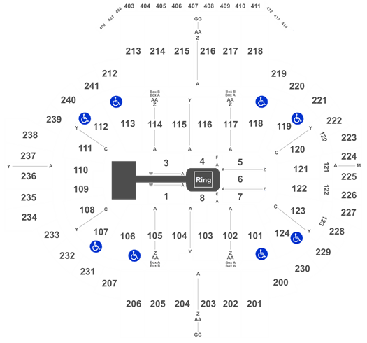 Wwe Raw Xl Center Seating Chart