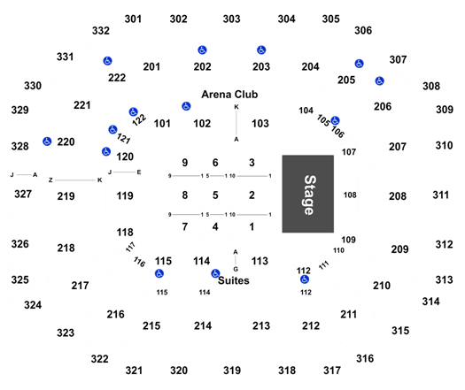Yuengling Center Seating Chart