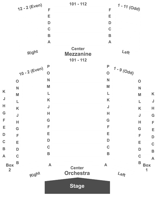 Hobby Center Seating Chart View
